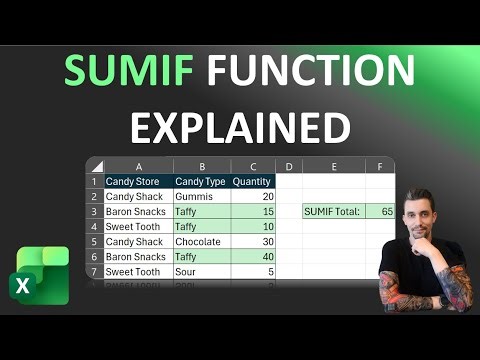 Excel Tips - Conditional Adding with SUMIF Function | Simulation and Practice File Included