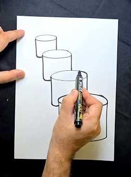 3D drawing made easy 🔥 Watch until the end 🔥😳 #drawing #art