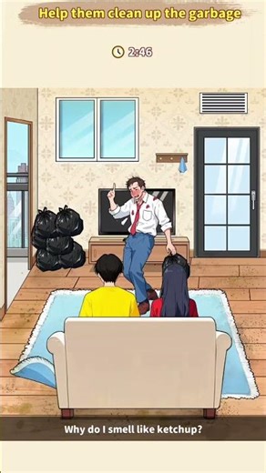 Clean up the Garbage | Help Them Clean up the Garbage - Brain Puzzle 2 #games #gaming