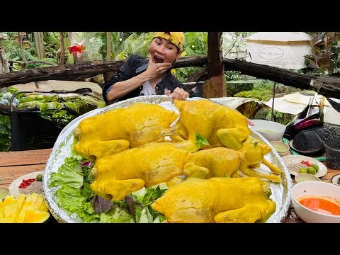 NGA SUMO THAM CUỘC THI AI ĂN GÀ NHIỀU NHẤT TẠI NHÀ HÀNG BÊN BỜ SUỐI CÙNG CÁC EM CHÂN DÀI