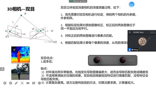 课时23：3D相机及RANSAC算法&特征点检测算法