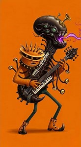 Insane Alien Keyboard Guitar Duet! 👽🎸🎹 | Funky Monster Rock Jam