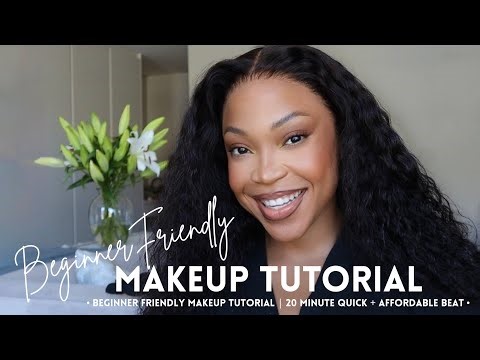 MAKEUP TUTORIAL : Beginner friendly makeup application | Neutral eyeshadow | glam in 20minutes!!