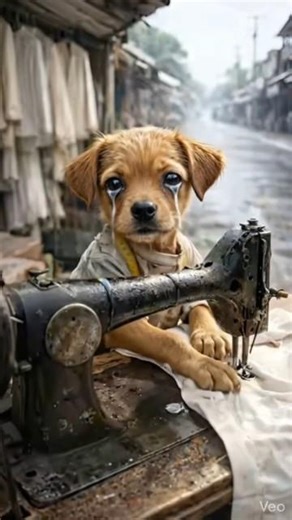 The poor puppy haven't cash to buy clothes, so the menare making fun of him #magicaivideo #viral