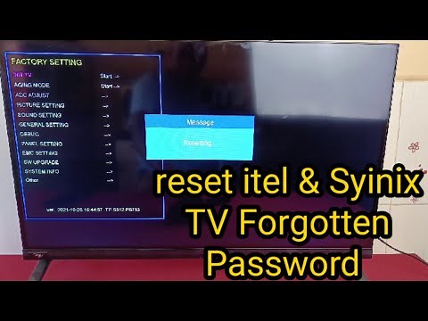How To Reset itel & Syinix TV Forgotten Password