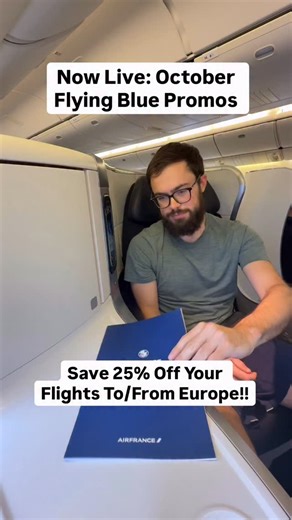 Save big on Air France and KLM award tickets with the latest promo, flying between North American and Europe👇 💺 Economy – starting at 18,500 miles 💺Premium Economy - starting at 30,000 miles 💺Business- starting at 45,000 miles There's also a 20% transfer bonus so you can a double discount, now is the time to book your Europe travel! 📆 Book with these promo rates and travel throughout Europe—yes, connections beyond Paris and Amsterdam are included! 👶 Kids ages 2–12 get an extra 25% off awar