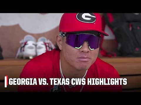 Georgia Bulldogs vs. Texas Longhorns | Full Game Highlights | Men’s College World Series