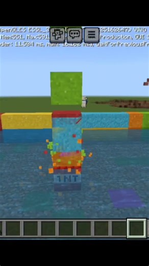 How to make a rainbow 🌈🌈 in water at minecraft with logic 🤯🤯#minecraft #viral #trending