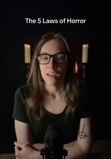Here are some writing tips about the five laws of horror that you can use for your horror writing. #writertok #writersoftiktok #horrorwriter #authortok #writingcommunity