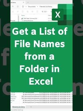 How to List File Names from a Folder in Excel | Power Query, Kutools & VBA