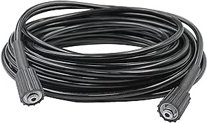Pressure Washer Hose 25FT 1/4" For Ryobi Power Washer Hose,Replacement For Troy Bilt, Greenworks, Pressure Washers, Black