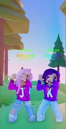Kate's Roblox TikTok Dance #9 | Janet and Kate Shorts