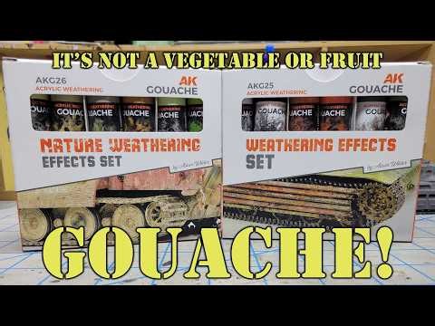 Experimenting with AK INTERACTIVE GOUACHES