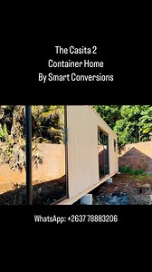 Introducing the Casita 2 by Smart Conversions! A two bedroomed 40ft converted shipping container. From $18000 USD 2 Bedrooms Bedroom cupboards Shower cubicle, sink and toilet Kitchenette Seating Area 12x2.4m 12000 BTU Air conditioner Luxury SPC vinyl flooring Heat Insulated Aluminum doors and windows You can use this as your home, an AirBNB, at the farm or at the mine! DM for a quote today! #SmartConversions #ShippingContainer #Containers | Smart Conversions Zimbabwe