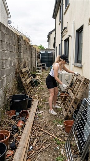 She Turned a Forgotten Narrow Alley Into a Luxury Garden Patio #diy