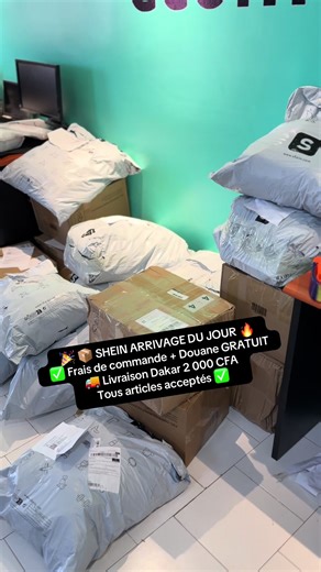 📦 Arrivage SHEIN du jour ! Frais de commande & douane 100% gratuits ✅ Tous les articles acceptés 🛍️ Livraison à domicile partout à Dakar 2 000 CFA seulement 🚚🔥 Commandez maintenant ! ⬇️ #SHEIN #SHEINdakar #livraisondakar #modedakar #arrivage​​​​​​​​​​​​​​​​