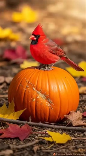 🎃👻 “Even on Halloween night, the red cardinal keeps its magic alive — a symbol of love shining through the darkness.” 🕯️🕊️✨ #Cardinalbird #redbird #CardinalStrong | Cardinal Lovers Usa