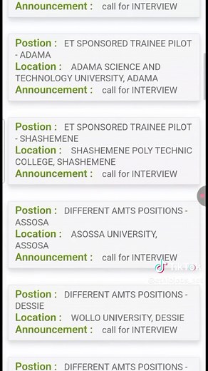የኢትዮጵያ አየር መንገድ Ethiopian Airlines Job Vacancy 2026 #አየርመንገድ #ethiopianairlines #ethiojobs