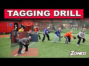 How to teach tagging a base during baseball practice