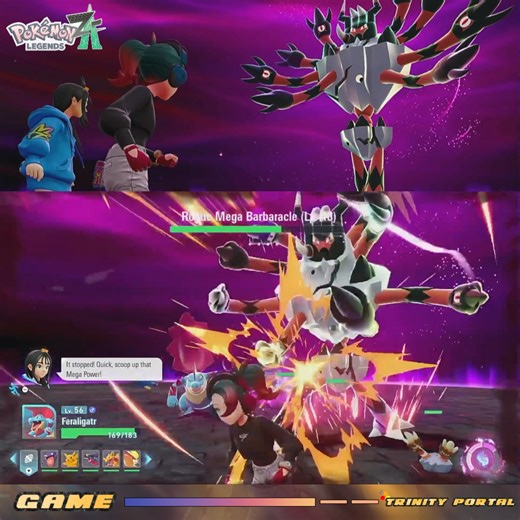 7.3K views · 104 reactions | Mega Barbaracle Rogue Mega Evolution Battle This is one tough battle, especiall when it can keep on spam long range charge attack. The worst is after the long charge it can basically teleport inform of you and Oraoraoraoraora, PAIN AF! Keep on dodge, dont stop dodging! #pokemonlegendsza #pokemon #pokemoncommunity #fblifestyle | Trinity Portal | Facebook