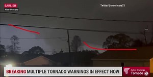 75K views · 1.6K reactions | WATCH: New video shows a large tornado moving through New Orleans, LA tonight. There are reports of significant damages, as well as injuries and trapped residents. We're LIVE. | The Weather Channel | Facebook