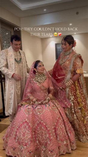 Priyanka & Chirag on Instagram: "Pov: they couldn’t hold back their tears #TheyCouldntHoldBackTheirTears #EmotionalWeddingMoment #parentsreaction #BrotherReaction #BrideEntryFeels #indianwedding #BrideDiaries #ShaadiVibes #weddingdaymagic #FamilyLove #EmotionalMoments #weddingreelsindia #bridallook #bigfatindianweddings #shaadiseason❤️ #dulhandiaries #ᴛʀᴇɴᴅɪɴɢʀᴇᴇʟ"