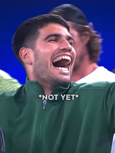 Alcaraz's Reaction to Sinner's Fail 😂
