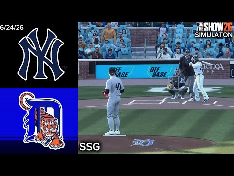 Yankees vs. Tigers Simulation | 6/24/26 l MLB The Show 26 PS5 Gameplay
