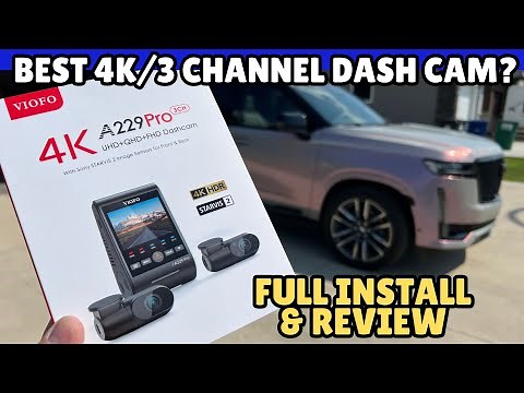 VIOFO 4K A229 PRO Dash Cam Review + Hardwire Install & Footage! (3-Channel Setup!)
