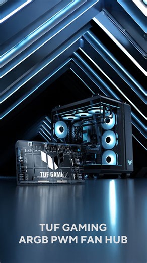 😏Sync your RGB like a pro! ​ ​The #TUFGaming ARGB PWM Fan Hub’s got you covered with magnetic mounting and easy control for up to six fans! ✨​ ​Explore: https://asus.click/PWMFanHub Looking for more? ​ 👉🏼GT502 Horizon chassis: https://asus.click/GT502-Horizon⁣ ​⁣ ​ 👉🏼Lighting Kit: https://asus.click/ARGB-Lighting ​ 👉🏼Reverse-blade ARGB case fans: https://asus.click/TR120reverse⁣-T | ASUS
