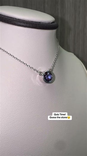 Did You Guess This June Birthstone? | Created Alexandrite Pendant 💙
