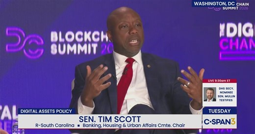 Sen. Tim Scott (R-SC) Speaks at Blockchain Summit