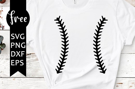 Baseball svg free, baseball laces svg, softball svg, instant download, silhouette cameo, shirt design, sport svg, free vector files 0807