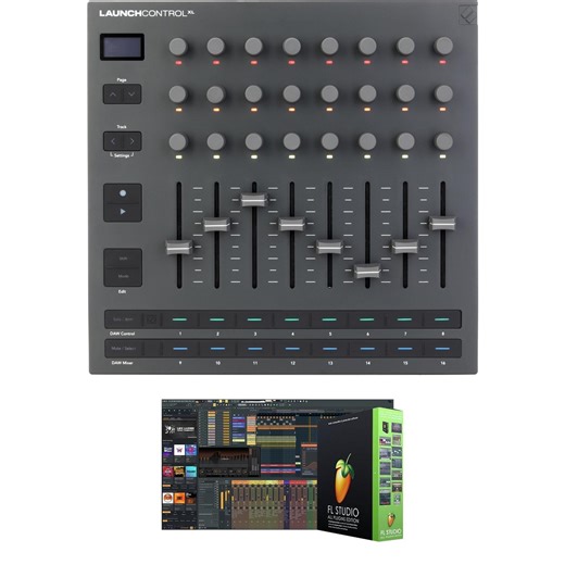 Novation Launch Control XL 3 MIDI Control Surface with FL Studio All Plug-ins Edition