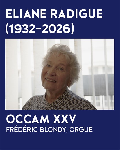 Éliane Radigue (1932-2026) a marqué la musique de notre temps par ses compositions délicates et introspectives. Relire son parcours et écouter Occam XXV. https://philharmoniedeparis.fr/fr/magazine/perspectives/eliane-radigue-la-vie-autonome-des-sons | Philharmonie de Paris