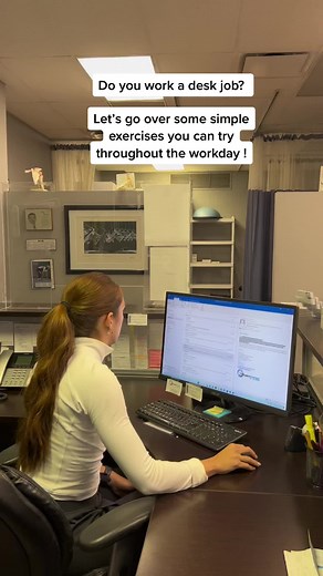 Easy Desk Exercises for Office Workers