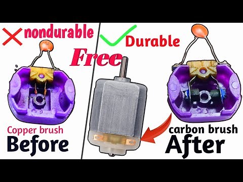how to upgrade DC Motor's brush ||upgrade your motor