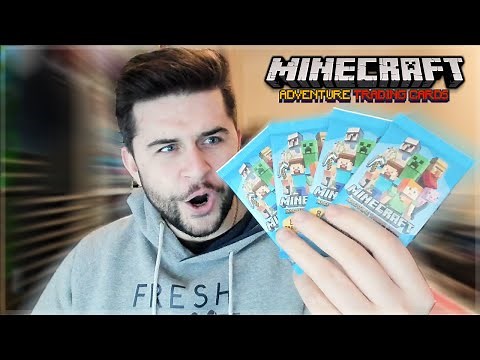 MINECRAFT HAS TRADING CARDS! LET'S OPEN THEM!