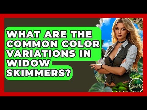 What Are The Common Color Variations In Widow Skimmers? - Reptilian Wonders