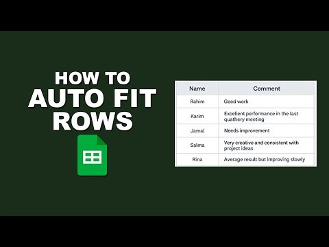 How to Auto Fit Rows in Google Sheets Easily