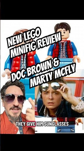 LEGO Minifigure Review: Speed Champions Doc Brown & Marty McFly #BacktotheFuture
