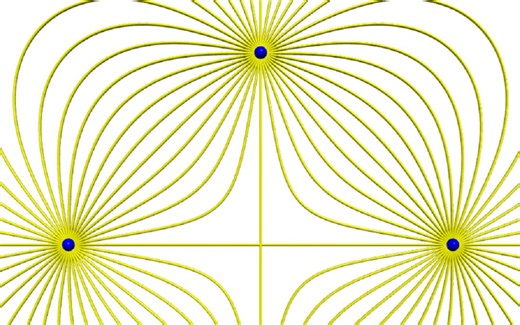 vpython3D物理可视化13-手把手带你理解电场线的知识