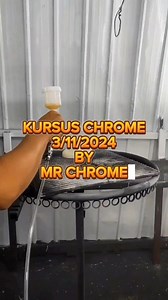 3/11/2024 KURSUS CHROME PAKEJ BRONZE Upgrade chemical chrome Custom filter compressor 100% no oil leak Portable gas stove Direct training at customer work shop | Mr Chrome Garage