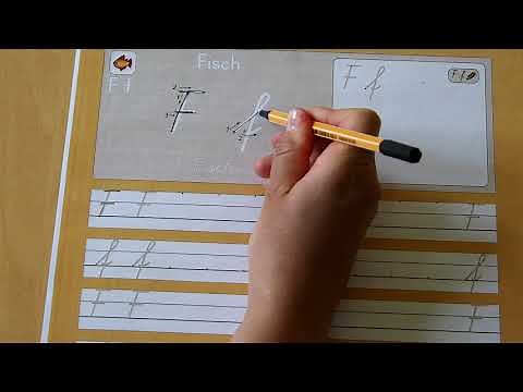 Klasse 2: Schreibschrift Buchstabe F - f