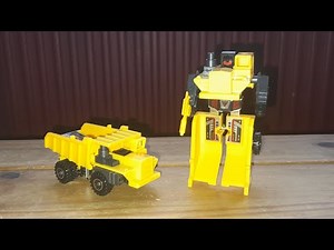 戦え! 超ロボット生命体 トランスフォーマー 31 ビルドロン輸送兵 ロングハウル 1986 (ストップ・モーションとトランスフォーム説明ビデオ)