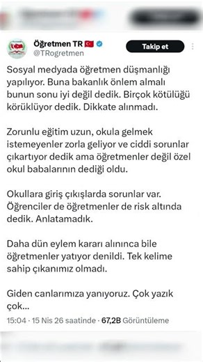 BREAKING NEWS: Flash Information Regarding the School Attack in Kahramanmaraş! Here's the Reason....