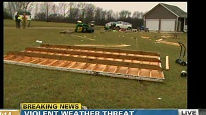 Storms send debris flying in Indiana