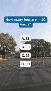 Test your math skills: How many feet are in 10 yards? 🤔 | Find the Twist