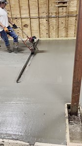Welcome back to #MaintenanceMonday, where we give you a behind-the-scenes look at some of our off-season projects. Here's our team levelling out the brand new concrete in the Wave Pool filter room. More Wave pool maintenance updates to come! #SoSatisfying🤤 | Water Country