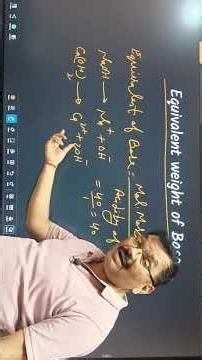 Equivalent Weight of Base Made Easy 💧 | n-factor Trick 🔥 | Class 11 Chemistry